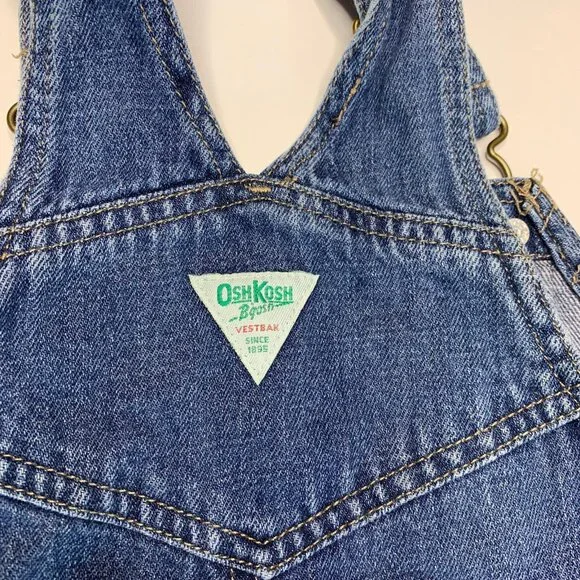 Oshkosh B'gosh Vestbak Size 24M Pants Overalls Cowboy Western Style Denim Jeans - Picture 7 of 12